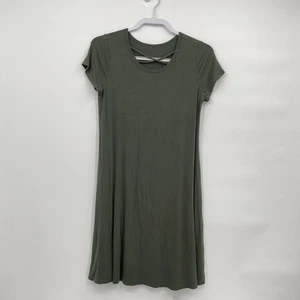 Art Class Green Stretch Skater Cross Front Knee Sheath Dress Girl's XL 14/16 - Picture 1 of 8