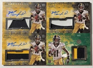 Parche de novato Markus Wheaton 2013 Topps Inception automático/345 + parche/75 obtén los 4 - Imagen 1 de 2