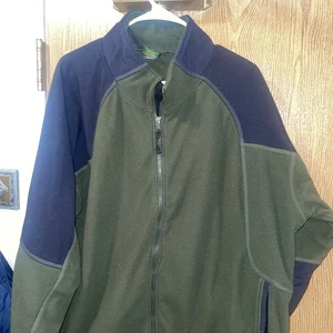 Cabela's Jacke Herren XL Tall grün Polartec Fleece Kapuze Full Zip Outdoor YKK - Bild 1 von 5