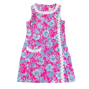 Mameluco Lilly Pulitzer Ginge Shift Floral Rosa Roxie Talla 16 Nuevo con Etiquetas - Imagen 1 de 14