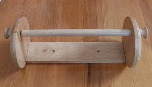 Porta asciugamani carta Kamenstein vintage da parete armadio rullo legno massello - Foto 1 di 5