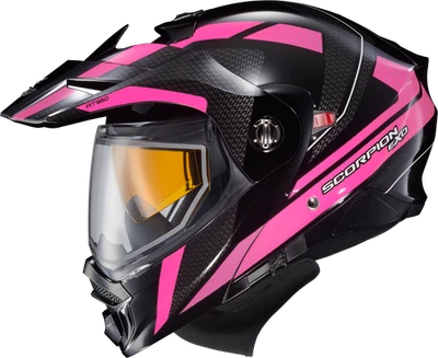 Casco para clima frío SCORPION EXO Exo AT960 Hicks rosa se adapta a XL con doble panel Foto 1 de 2