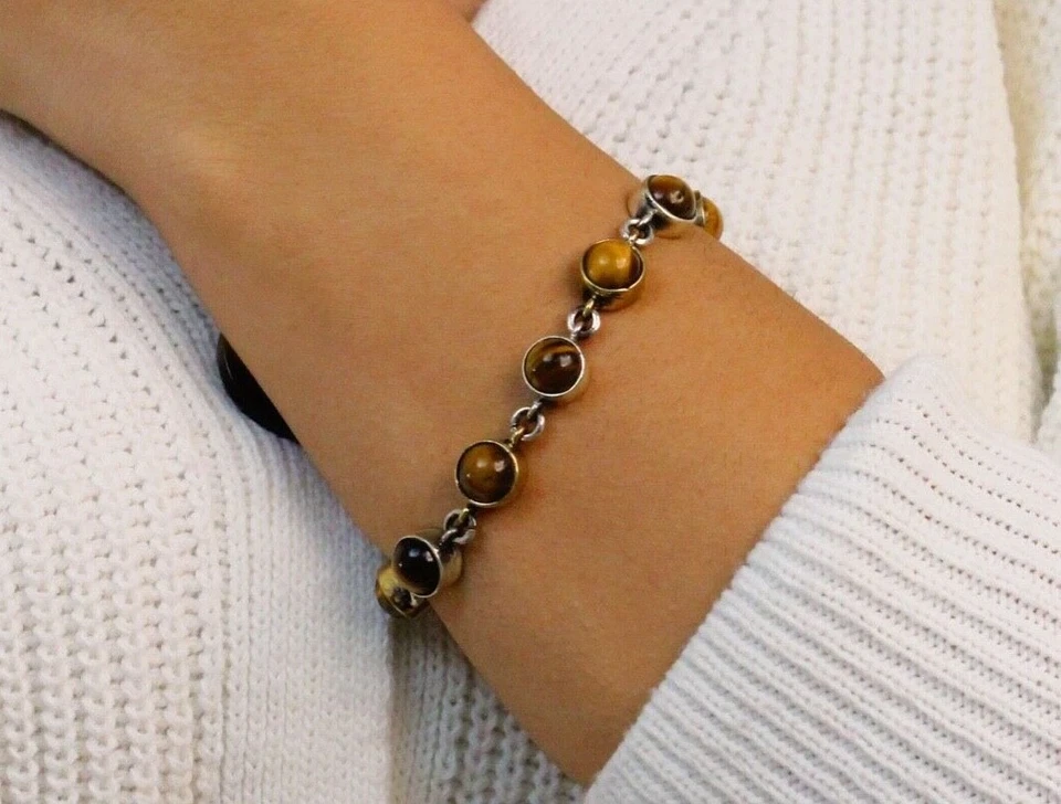 Auténtica pulsera hecha a mano joyería hecha de plata de ley, pulsera turca Foto 1 de 3