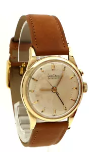 Vintage Vulcain Sensilarm Gold plated Mechanical Alarm 34mm Men's watch - Picture 1 of 7