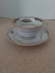 1928-1942 Noritake Tea Cup and Saucer Made in Japan Antique Chikaramachi - Picture 1 of 5