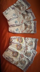 6 Paw Patrol Luvs Size 7 Diapers Rare