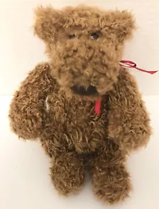 Gund SCHLEPPBÄR 10" brauner Teddy Plüsch kleines Kuscheltier rote Schleife LC - Bild 1 von 2