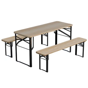 HAGO® Kinder Bierzeltgarnitur Klappbar Sitzgarnitur Picknickbank Mini Set Außen - Bild 1 von 7