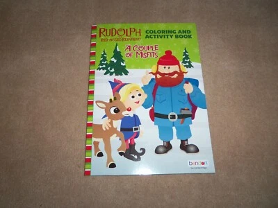 NEW, RUDOLPH THE RED-NOSED REINDEER A COUPLE OF MISFITS COLORING & ACTIVITY BOOK - Imagem 1 de 3