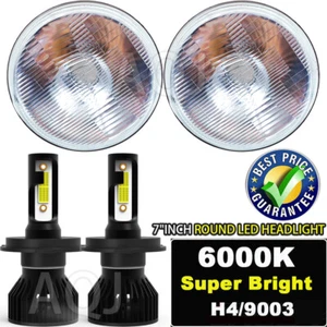 Pair 7inch Round LED Headlight Hi/Lo Beam For Ford Falcon Sedan Delivery 1961-65 - Picture 1 of 19