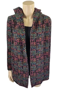 Field Flower Kerry Black Wool Hooded Open Cardigan Sweater, Sz S, EUC Anthro - Picture 1 of 10