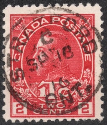 SG237 1916 2+1 c CANADÁ Rey Jorge V con inscripción 1T¢ emisión de impuestos de guerra 1915-16 Foto 1 de 2