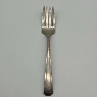 Garfo de prata vintage elegante talheres de jantar peça de reposição - Imagem 1 de 4