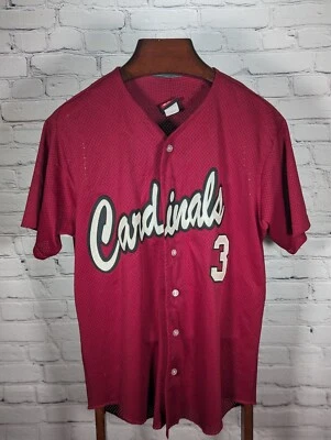 VTG USA Made Wilson St. Louis Cardinals Spellout Mesh Jersey Mens Large #3 Sewn - Image 1 of 4
