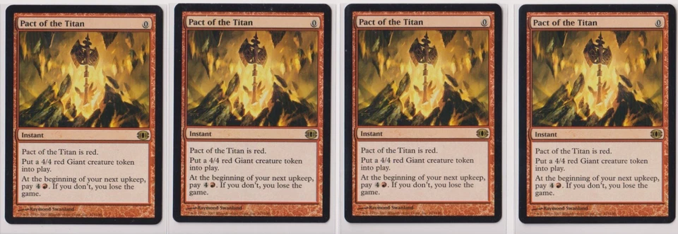 Magic: The Gathering Pact of the Titan Future Sight Non Foil Rare x4 - Image 1 of 1