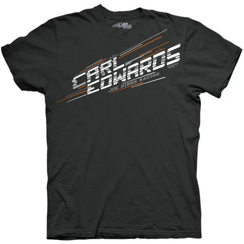 CARL EDWARDS #19 DIGITAL ATTITUDE BLACK SHORT SLEEVE NASCAR TEE SHIRT Cover
