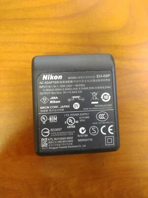 Adaptador Cargador Batería Nikon EH-68P AC USB para Cámaras Coolpix Original Original Genuino Foto 1 de 3