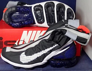 2019 Nike Air Vapormax Flyknit Gator ISPA Black White Blue SZ 7 ( AR8557-002 ) - Picture 1 of 8