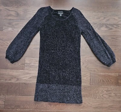 Vestido Suéter Cynthia Rowley Negro MEDIANO Foto 1 de 4