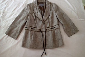 CLASSIQUES ENTIER sz M  ,TOP,BLAZER, belted %  - Picture 1 of 12