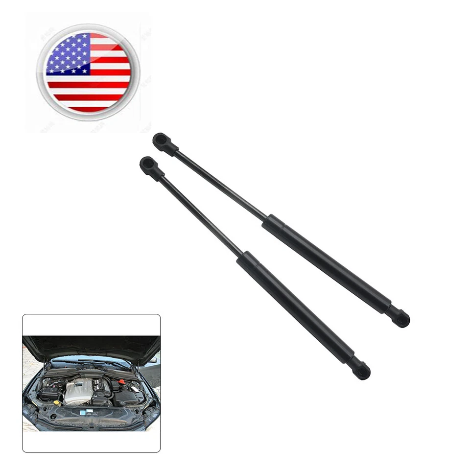  For 2004-2010 BMW E60 E61 525i 528i 530i 2 Front Hood Strut Lift Shock Supports - Изображение 1 из 4