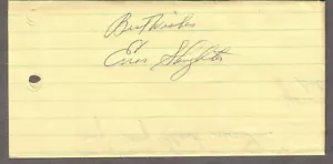 back of letter signed in 1979 by baseball Hall Of Famer Enos Slaughter/Cardinals - Picture 1 of 1