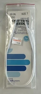 Vintage Boye Knitting Needles Circular 29” Size 7 No 7350 Lightweight Aluminum - Picture 1 of 2