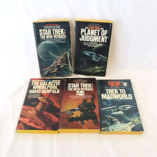 Mixed Lot of 5 Vintage Star Trek Outer Space Novels Books Paperback 1970s-1980s