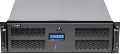 3U (Lock-Door) (Fan-Control LCD) (ATX/ITX) Rackmount Chassis (D:14.96" Case) NEW - Image 1 of 4