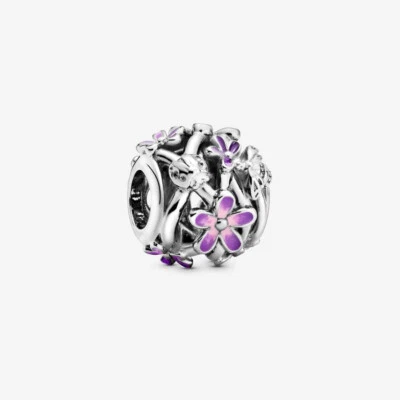 PANDORA Charm Anhänger Bead 925 Sterlingsilber Gänseblümchen Emaille 798772C02 - Bild 1 von 4