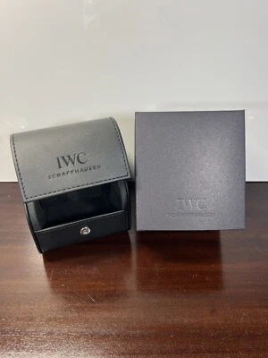 IWC Schaffhausen Black Empty Travel Watch Case Completed with Pillow & Outer Box - Image 1 of 4