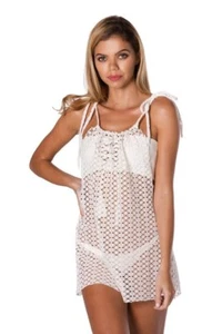 NWT-MONTCE SWIM PALMILLA BLANCO LACEY COVER-UP SIZES XS-S-M-L - Picture 1 of 3
