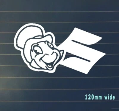 Jiminy Jimny se adapta a Suzuki calcomanía silueta portátil coche pegatina blanco vinilo parachoques Foto 1 de 4