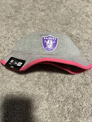 Sombrero de cubo gris/rosa Las Vegas Raiders New Era para niñas pequeñas nuevo con etiquetas Foto 1 de 3