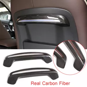 Real Carbon Fiber Seat Back Decorative Trim For BMW 3 Series G20 G28 G21 19-2020 - Foto 1 di 11