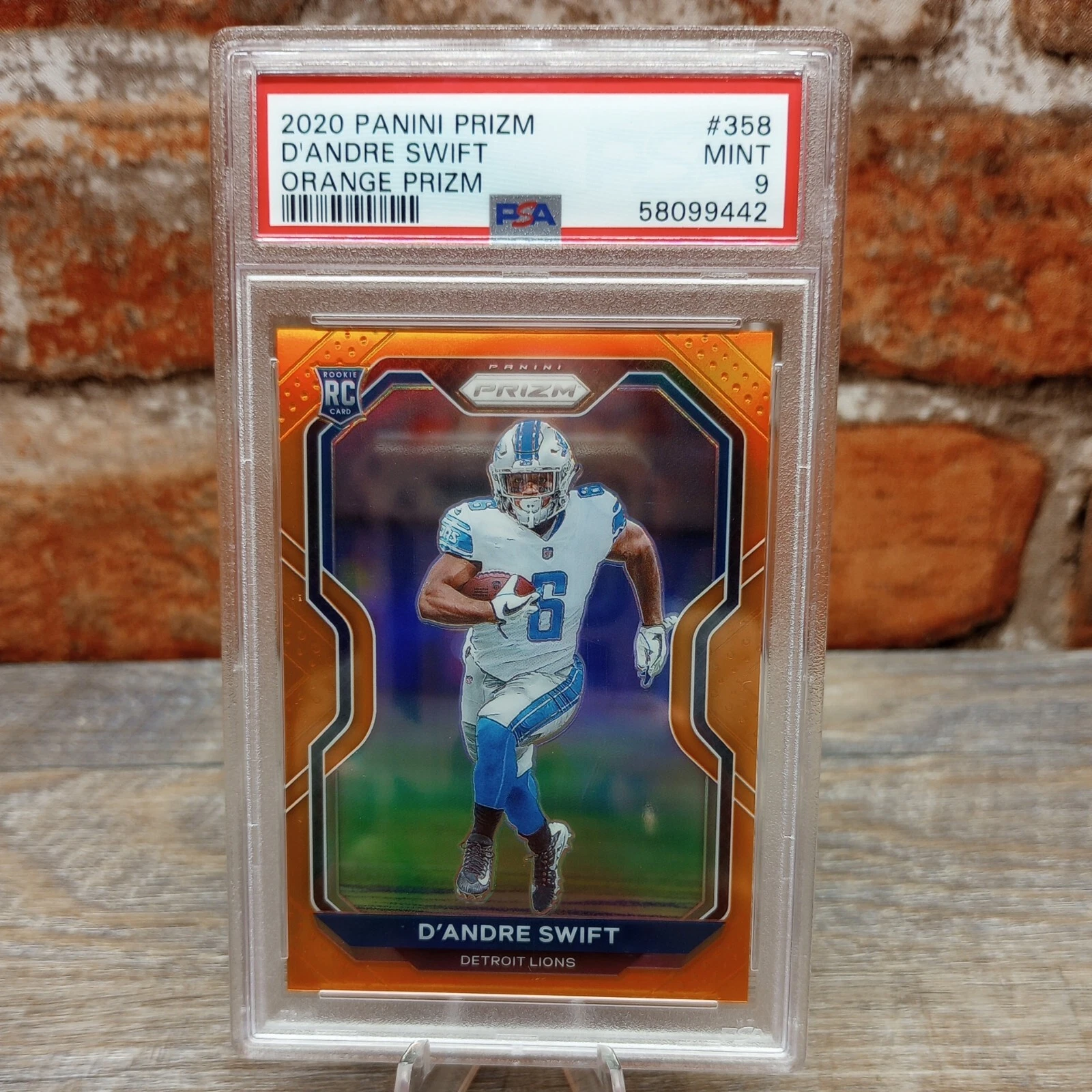 2020 Panini Prizm - Rookie Orange Prizm #358 D'Andre Swift /249 (RC)