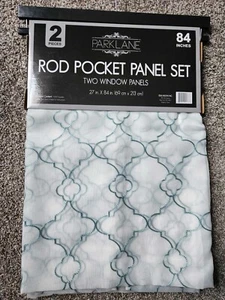 4 Piece Parklane Rod Pocket Panels 27x84 Each - Picture 1 of 2
