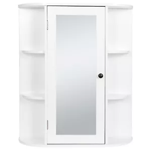 Badschrank Wandhalterung Medizinschrank mit Spiegelregal Eintür - Bild 1 von 12