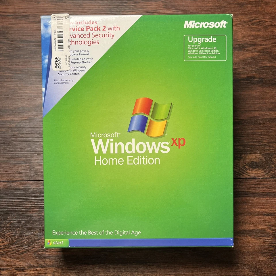 Microsoft Windows XP Home Edition with SP2 (Retail (License + Media)) (1 User/s) - Upgrade for Windows N09-00985