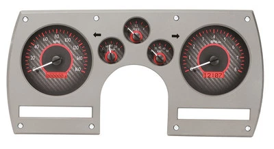 Dakota Digital 82-89 Chevy Camaro Analog Gauge System Carbon Red VHX-82C-CAM-C-R - Image 1 of 4