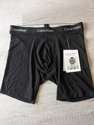 Calzoncillos boxer modales modernos ultra suaves para hombre Calvin Klein ropa interior negros talla S M Foto 1 de 4
