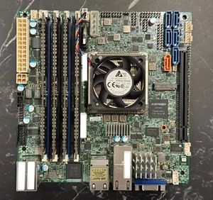 Supermicro X10SDV-TLN4F Rev 2, Xeon D-1541, 128GB DDR4 2133 ECC Ram, 2x 10Gbe - Picture 1 of 10
