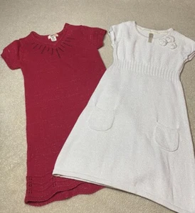 Girls Sweater Dress Med. 7/8 By Route 66 & Cherokee Lot Of 2 - Picture 1 of 14