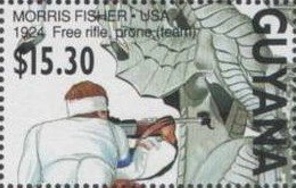 Rifle Morris Fisher Guyana #SG3051 MNH 1991 medalla de oro EE. UU. [2390d Mi3498] Foto 1 de 1
