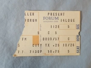 November 11-28-77 1977 AEROSMITH Vtg Concert Ticket Stub Forum Los Angeles - Picture 1 of 2