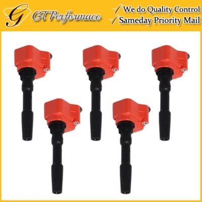 Performance Ignition Coil 5PCS for Audi A3 A4 A6 A8 Quattro/ Q3 Q5 TT Quattro - Image 1 of 4