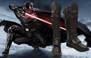 Zapatos con disfraces Darth Vader Anakin Skywalker botas marrones hechos a medida - Imagen 1 de 4