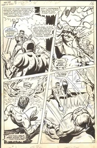1969 NICK FURY AGENT OF SHIELD #10 PG 12 COMIC ORIGINAL ART FRANK SPRINGER MARVE - Bild 1 von 1