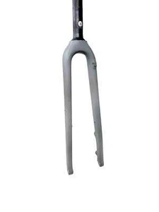 700c Gravel Bike Fork GT Grade Raw Unpainted Finish - 1 1/4" - 1 1/8" Steerer - Picture 1 of 4