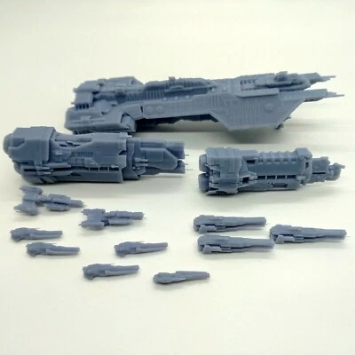 UNSC Ship Fleet - 1:20000 Scale - Resin - Phoenix, Strident, Autumn Halo Battles - Image 1 of 4